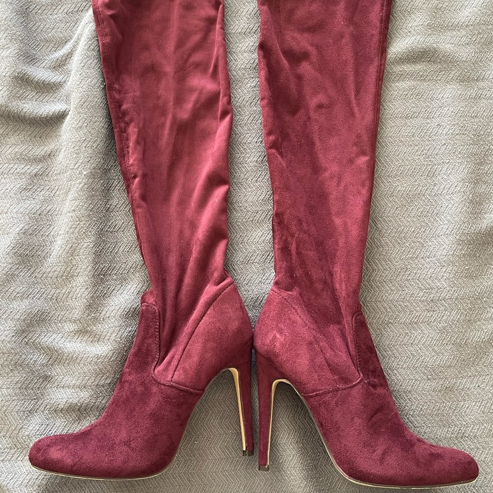 Over-the-Knee Heeled Boots